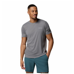 Herren-T-Shirt Columbia Zero Rules™ Light SS Crew grau City Grey