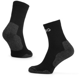 Herrensocken Warg Trek Merino schwarz/grau
