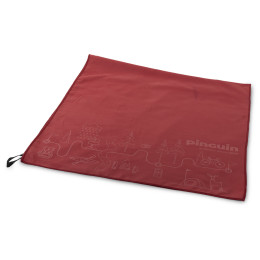 Handtuch Pinguin Micro Towel Map XL rot Red