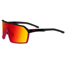 Sportbrille R2 Factor schwarz/rosa lesklý -černý, malinový