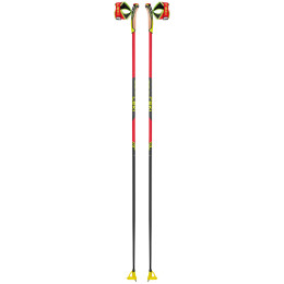 Laufstöcke Leki PRC 750 schwarz/rot bright red-neonyellow-black