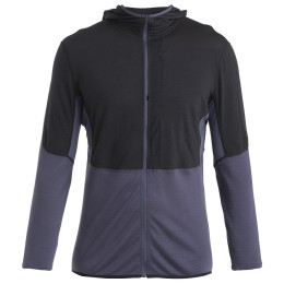 Herren Funktions-Sweatshirt Icebreaker Men Merino 200 Realfleece™ Descender LS Zip Hoodie schwarz Black/Graphite/Cb