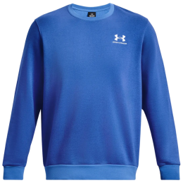 Herren-Sweatshirt Under Armour Essential Flc Novelty Crw blau