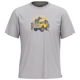T-Shirt Smartwool Long Weekend Short Sleeve Graphic Tee grau light gray heather