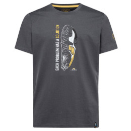 Herren-T-Shirt La Sportiva Solution T-Shirt M grau Carbon/Yellow