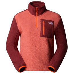Damen-Sweatshirt The North Face W Yumiori 1/4 Zip orange/weinfarbe Mars Dust/Sumac/Solar F
