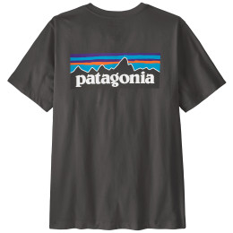 Herren-T-Shirt Patagonia P-6 Logo T-Shirt schwarz Ink Black