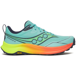 Herren Laufschuhe Saucony Peregrine 16 türkis splash/citron