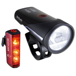 Vorder- / Rücklicht Sigma Aura 100 + Blaze Link schwarz