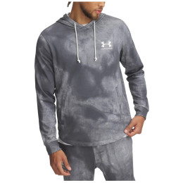Herren-Sweatshirt Under Armour Rival Terry AOP Hood Q1 grau Castlerock / / Onyx White
