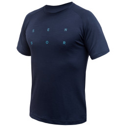 Herren-Funktionsshirt Sensor Merino Blend Typo blau deep blue