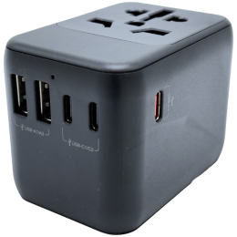 Adapter Crossio ChargeMe Adapter PD30W 3C+2A schwarz Black