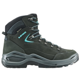 Damen Wanderschuhe Lowa Renegade Evo Gtx Mid Ws grau asphalt/turquoise