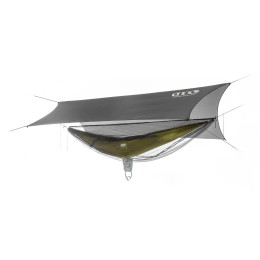 Hängematte-Set Eno SubLink Ultralight Hammock System grau/grün Grey Lichen