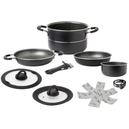 Geschirrset Brunner Pirate NG 7+1 - 24 cm schwarz