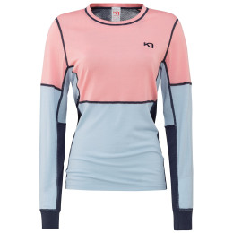 Damen-T-Shirt Kari Traa Lam Ls blau/rosa Misty