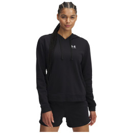 Damen-Sweatshirt Under Armour Rival Terry Hoodie schwarz Black / / White