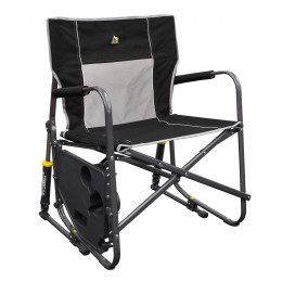 Campingstuhl GCI Freestyle Rocker XL with Side Table schwarz Black