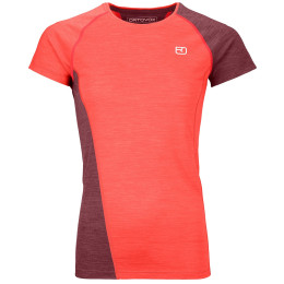 Damen-Funktionsshirt Ortovox W's 120 Cool Tec Fast Upward T-Shirt rot Coral Blend