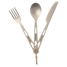 Besteck Vango Titanium Cutlery Set silber Titanium