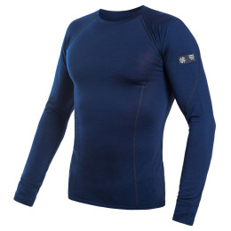 Herren-Funktionsshirt Sensor Merino Wool Active Langarmshirt dunkelblau Deep Blue