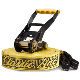 Slackline Gibbon Classicline XL Treewear Set schwarz/gelb Black/Yellow