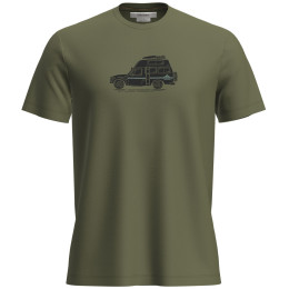 Herren-Funktionsshirt Icebreaker M Mer 150 Tech Lite SS Tee Cosy Camper grün Sphagnum