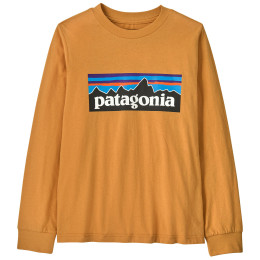Kinder-T-Shirt Patagonia K's L/S P-6 Logo T-Shirt - Dried Mango orange Dried Mango