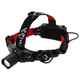 Stirnlampe Cattara LED 180lm ZOOM schwarz/rot černá červená