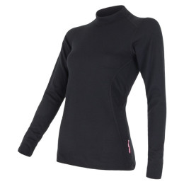Damen-T-Shirt Sensor Double Face Langarm schwarz Black