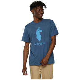 Herren-T-Shirt Cotopaxi M'S Cotopaxi Llama T-Shirt dunkelblau Deep Sea