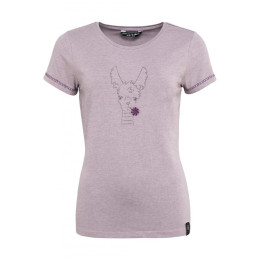 Damen-T-Shirt Chillaz Saile Happy Alpaca 2022 rosa purple melange