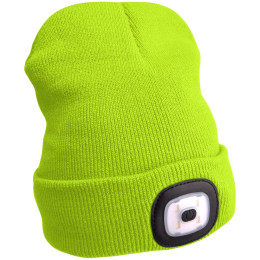 Mütze mit Stirnlampe Extol Light gelb Yellow