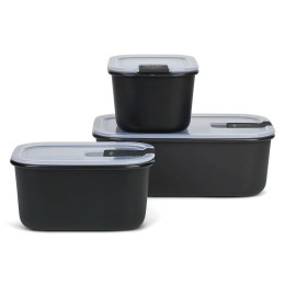 Lebensmittelbox Mepal EasyClip 2x450 + 1000 ml schwarz Nordic Black