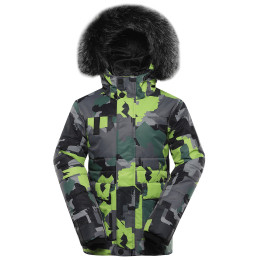 Kinder Winterjacke Alpine Pro Werdo grau/grün SMOKED PEARL VARIANTA PA