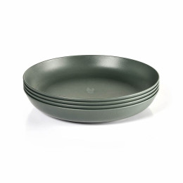 Teller-Set Light My Fire RamenPlate 4-pack grün sagegreen