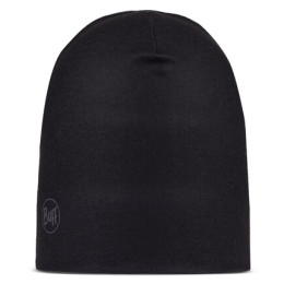 Mütze unter Helm Buff Ecostretch Beanie schwarz Solid Black