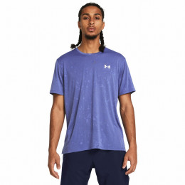 Herren-T-Shirt Under Armour STREAKER SPLATTER SS blau/lila Starlight/DownpourGray/Reflective