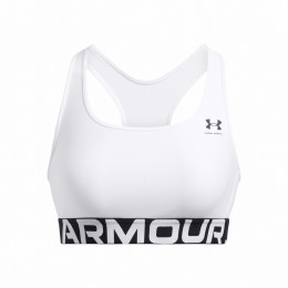Büstenhalter Under Armour HG Authentics Mid Branded weiß White / / Black