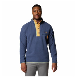 Herren-Sweatshirt Columbia Helvetia™ II Half Snap Fleece grau/gelb Nocturnal