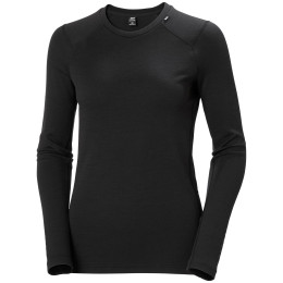 Damen-Funktionsshirt Helly Hansen W Lifa Merino Midweight Crew schwarz Black