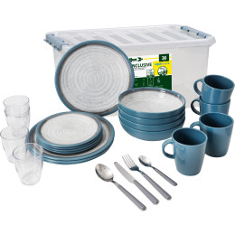 Geschirrset Brunner Tuscany All Inclusive weiß/blau