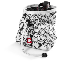Kreidebeutel Ocún Lucky + Belt weiß/schwarz Flowers White