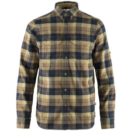 Herrenhemd Fjällräven Singi Heavy Flannel Shirt M braun/blau Dark Sand
