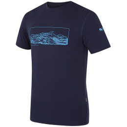 Herren-T-Shirt Zulu Bambus Alpine 210 Short dunkelblau navy