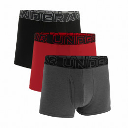 Herren-Boxershorts Under Armour M UA Perf Cotton 3in grau/rot GRY