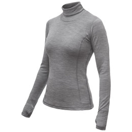 Damen-Funktionsshirt Sensor Merino Bold Roll Neck dl.rukáv grau Cool Gray