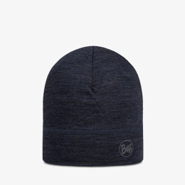 Mütze Buff Merino Lightweight Beanie dunkelblau NIGHT BLUE