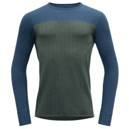 Herren-Funktionsshirt Devold Kvitegga Man Shirt grün/blau Woods/Blue
