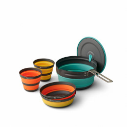 Geschirrset Sea to Summit Frontier UL Collapsible Pot Cook Set blau